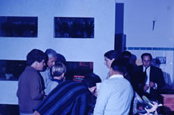 Julio Siri (à direita) na inauguração do Netuno Aquarium em 1968